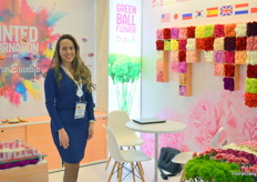 Besides producing carnations, two years ago Don Eusebio also started tinting the flowers. Carolina Jimenez presented the company, thereby showing how coloured flowers could be used at different feasts & holidays in different countries.